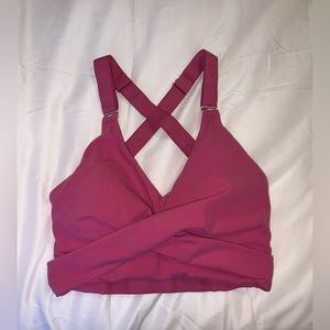BuffBunny Sugar Plum Candy Wrap Sports Bra (size MEDIUM)